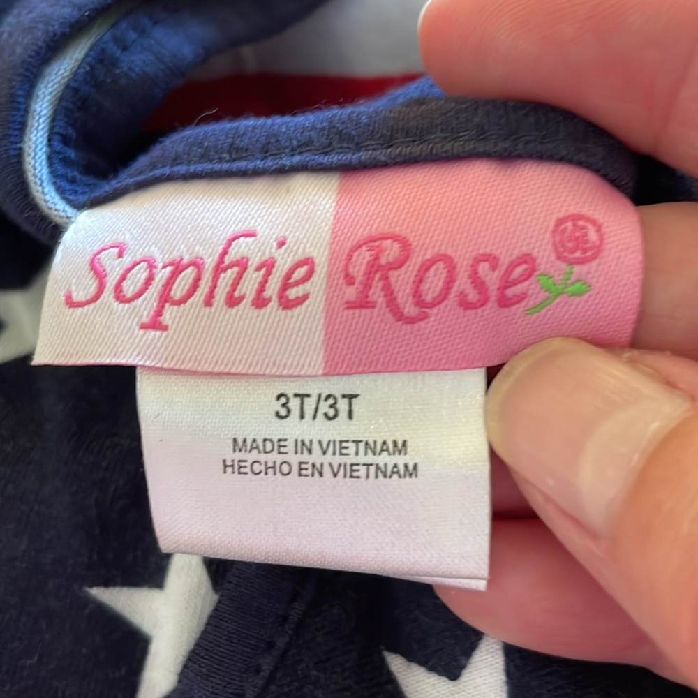 Sophie Rose Patriotic Sundress - Size 3T - Picture 5 of 7